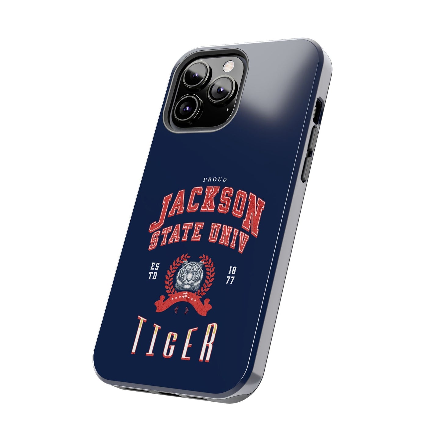 Proud Jackson State Univ Tiger Red - Navy Case Printify