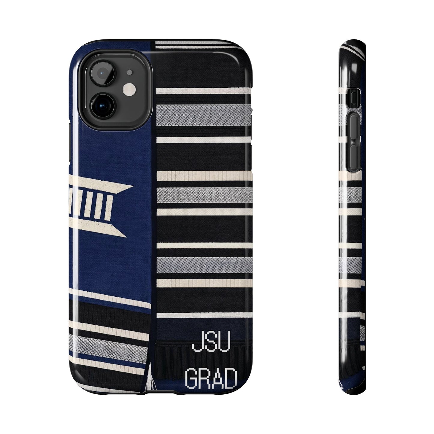 Thee Shirts - JSU Graduation Stole JSU Grad - Navy Phone Case Printify