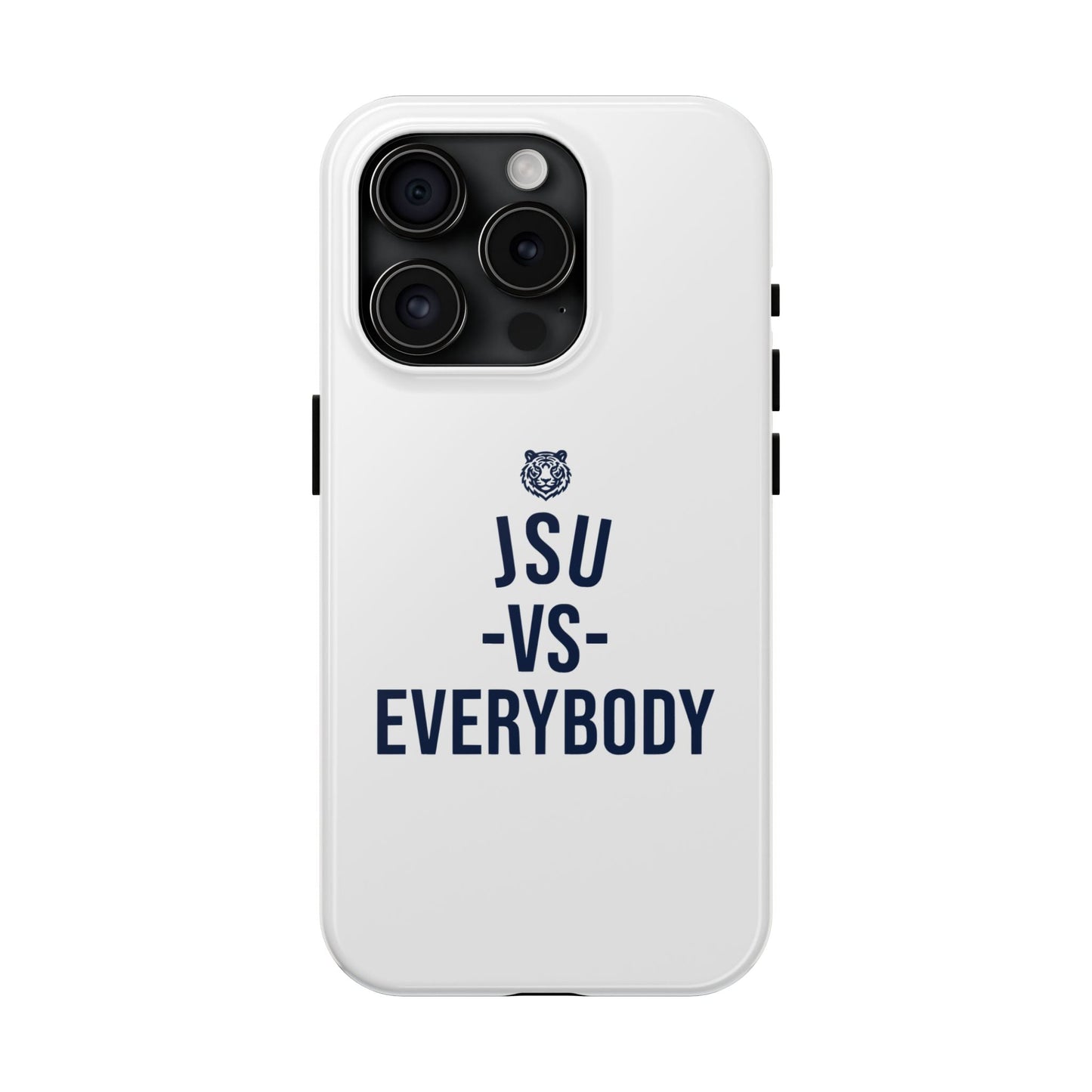 JSU vs Everybody Tiger White Navy Cell Phone Case Printify