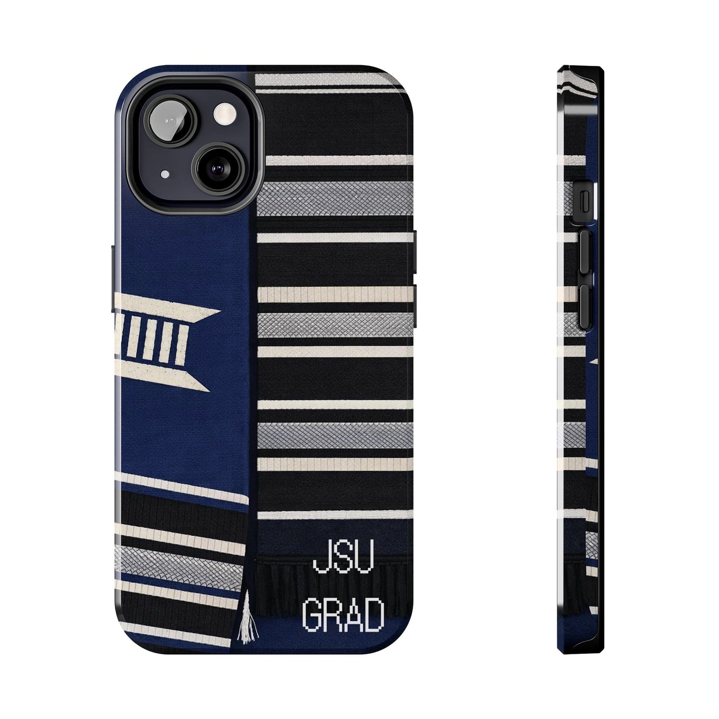 Thee Shirts - JSU Graduation Stole JSU Grad - Navy Phone Case Printify