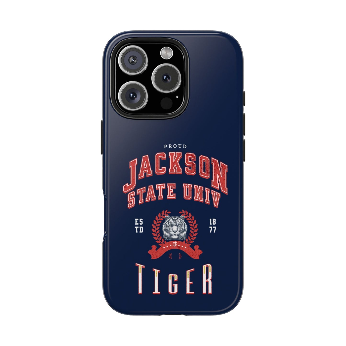 Proud Jackson State Univ Tiger Red - Navy Case Printify