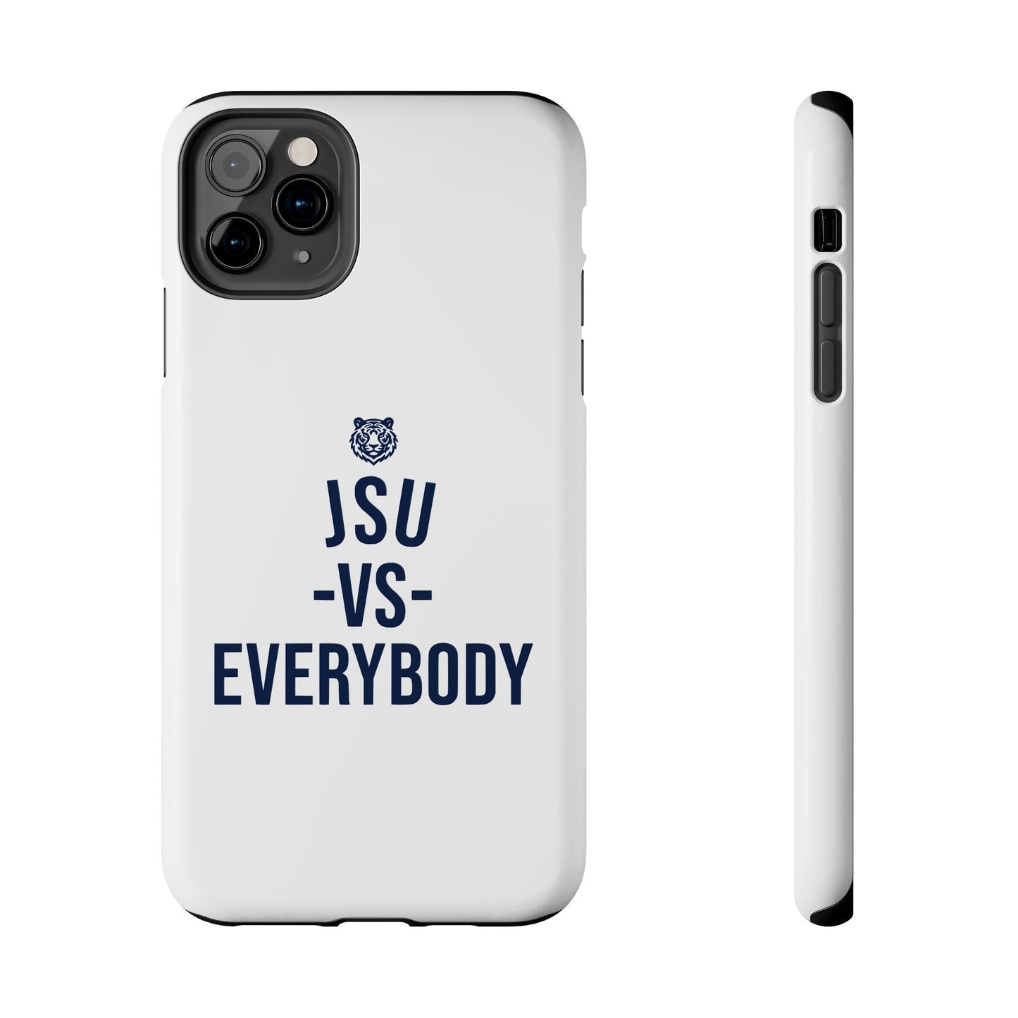 JSU vs Everybody Tiger White Navy Cell Phone Case Printify