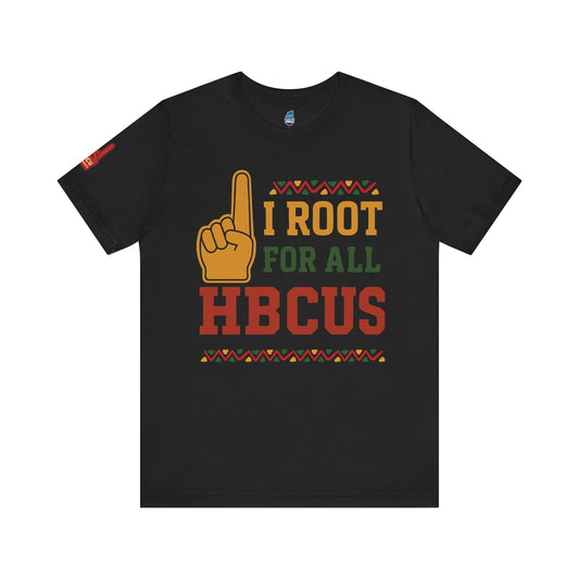 I Root for All HBCUS Foam Hand Print Jersey Short Sleeve Tee Printify