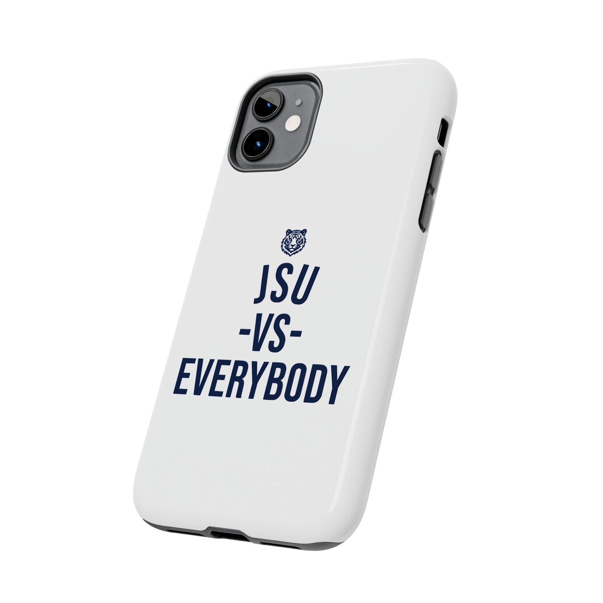 JSU vs Everybody Tiger White Navy Cell Phone Case Printify