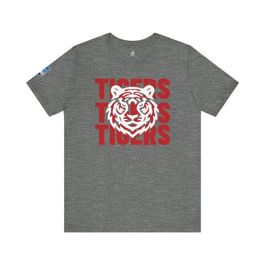 Jackson State Univ Tigers 3X Red Jersey Short Sleeve Tee Printify
