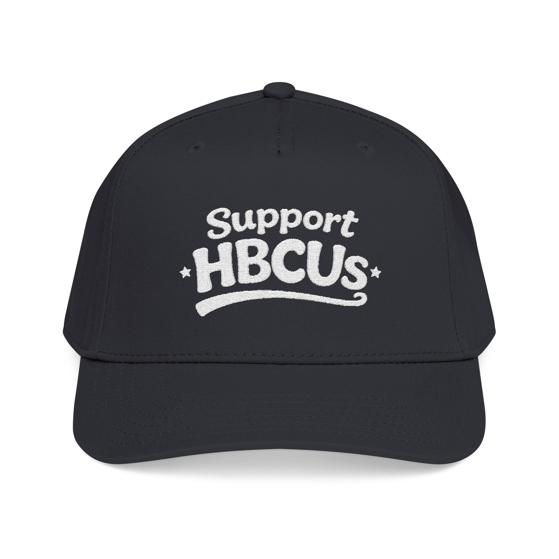 Support HBCUs White Embroidered Bill Cap Printify