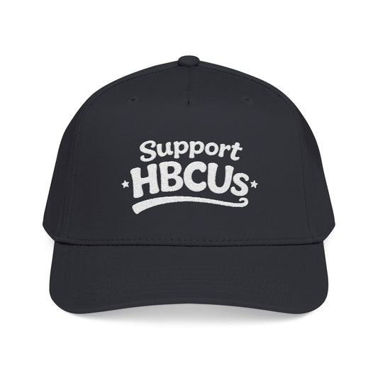 Support HBCUs White Embroidered Bill Cap Printify