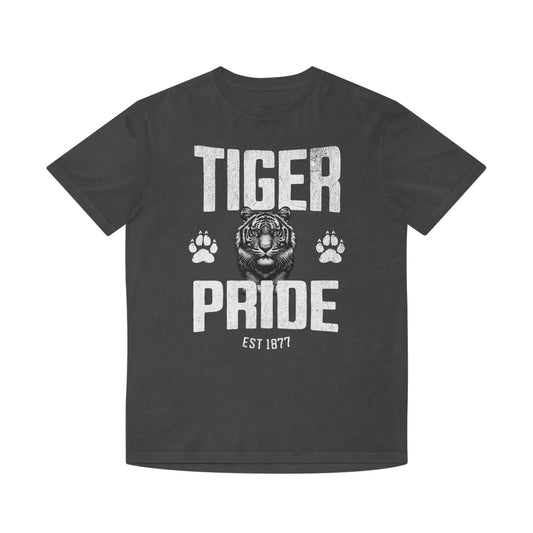 Tiger Pride Tigerhead Men's Gray Mineral Vintage T-Shirt Printify