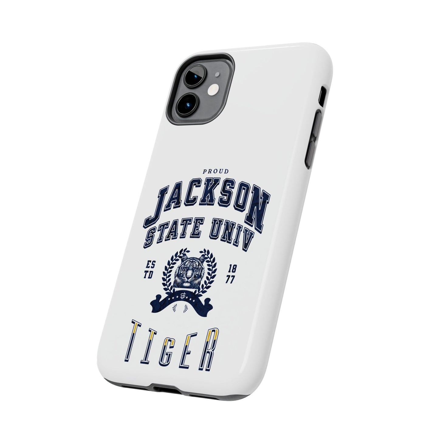 Proud Jackson State Univ Tiger Navy - White Case Printify