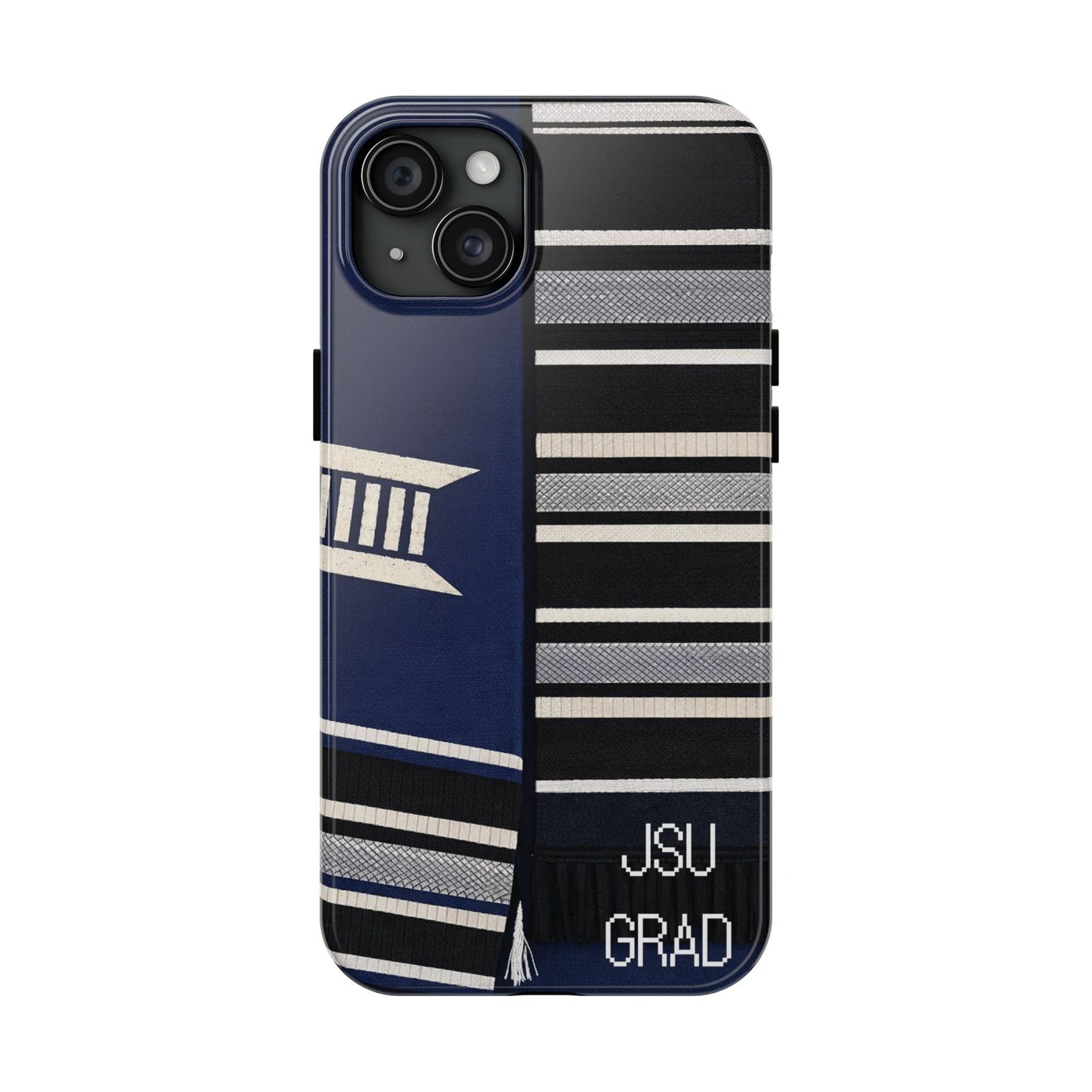 Thee Shirts - JSU Graduation Stole JSU Grad - Navy Phone Case Printify