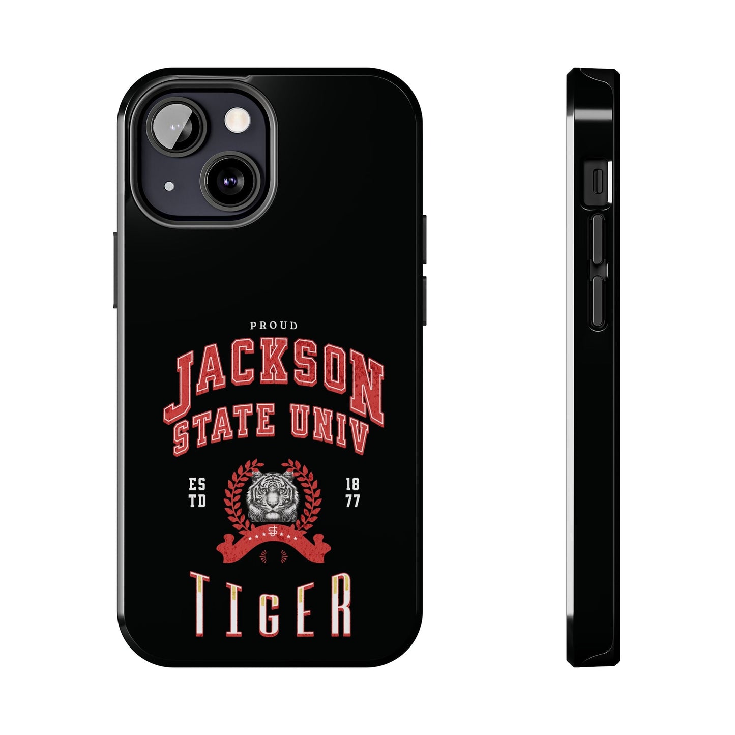 Proud Jackson State Univ Tiger Red - Black Case Printify