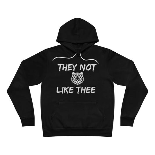 They Not Like Thee Tiger White Men's Fleece Pullover Hoodie Printify