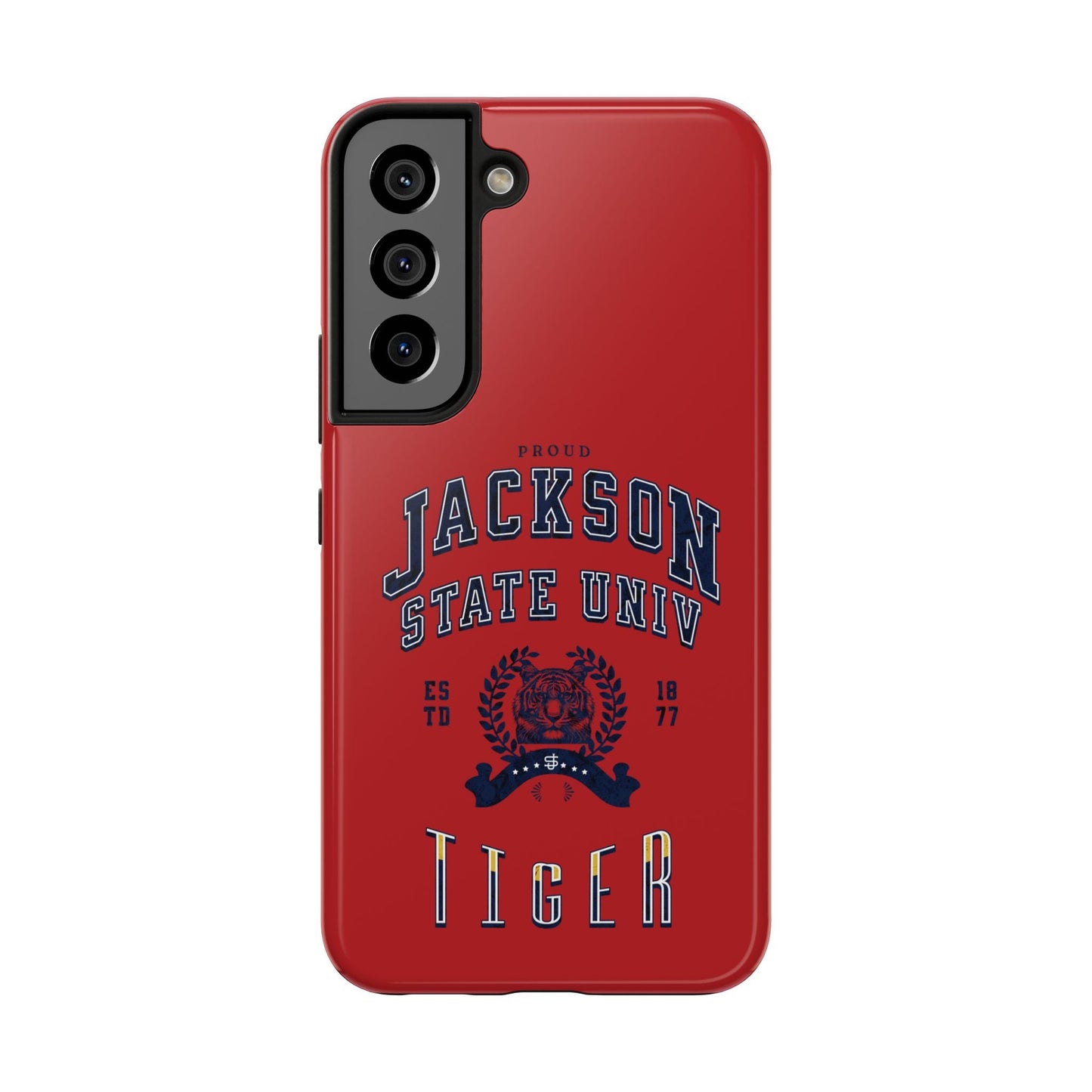 Proud Jackson State Univ Tiger Navy - Red Case Printify