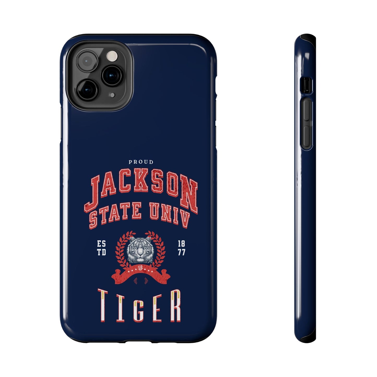 Proud Jackson State Univ Tiger Red - Navy Case Printify