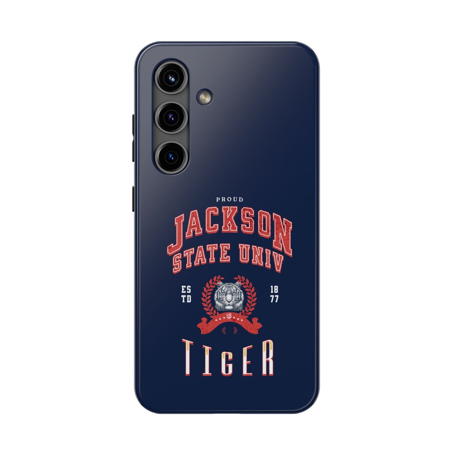 Proud Jackson State Univ Tiger Red - Navy Case Printify