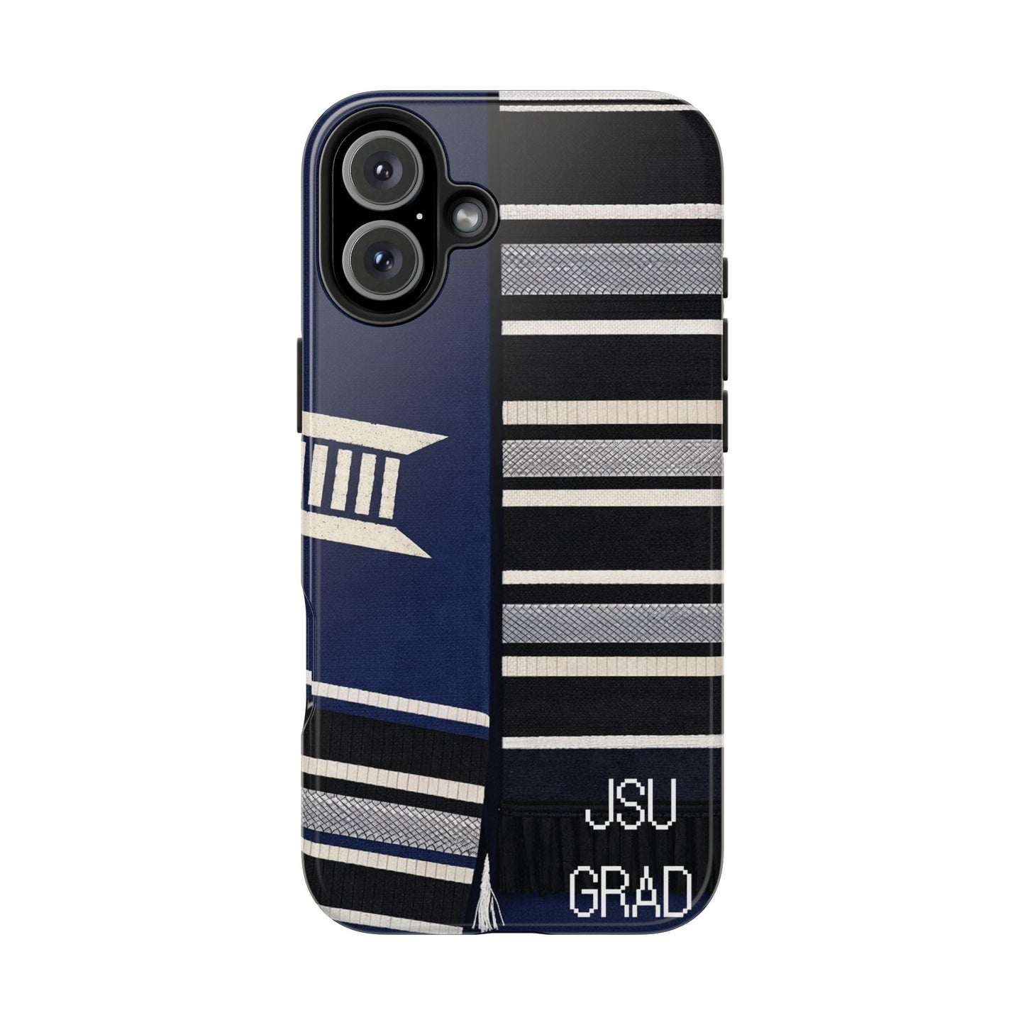 Thee Shirts - JSU Graduation Stole JSU Grad - Navy Phone Case Printify