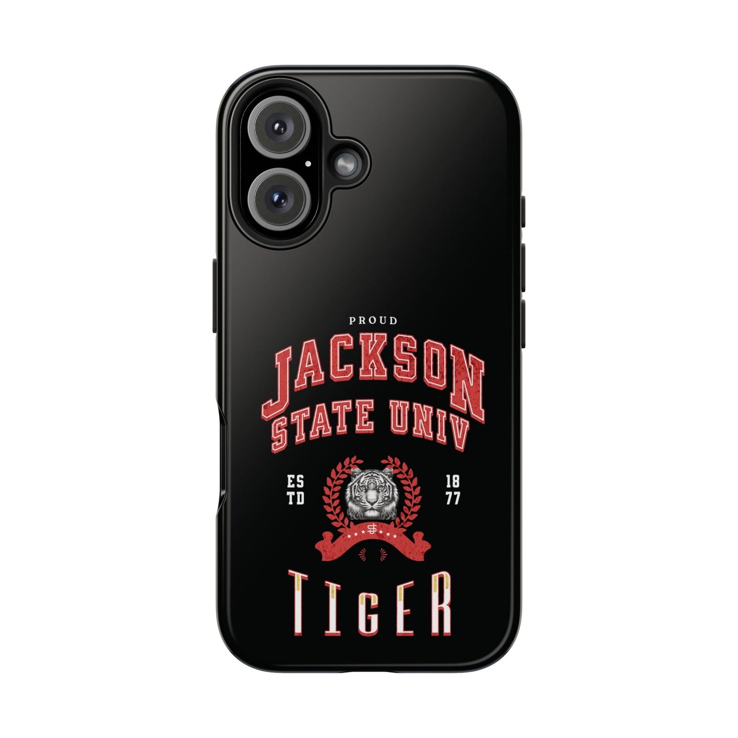 Proud Jackson State Univ Tiger Red - Black Case Printify