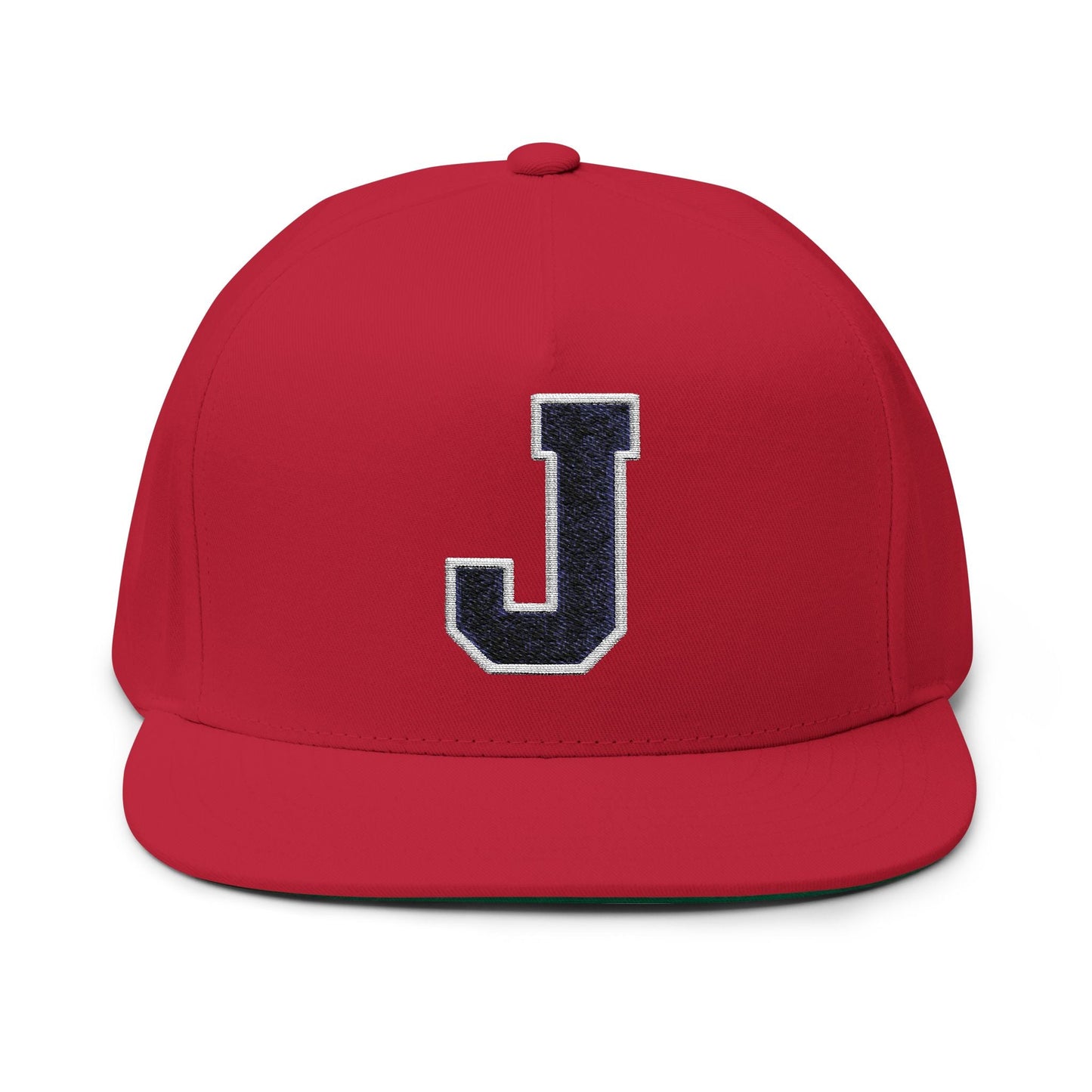 Thee Shirts "J" Navy Embroidered Bill Cap Printify