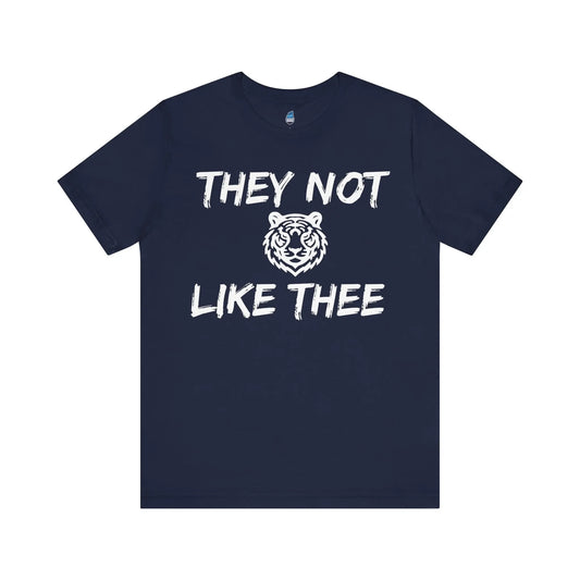 They Not Like Thee Men's Tiger White Jersey Short Sleeve Tee Printify