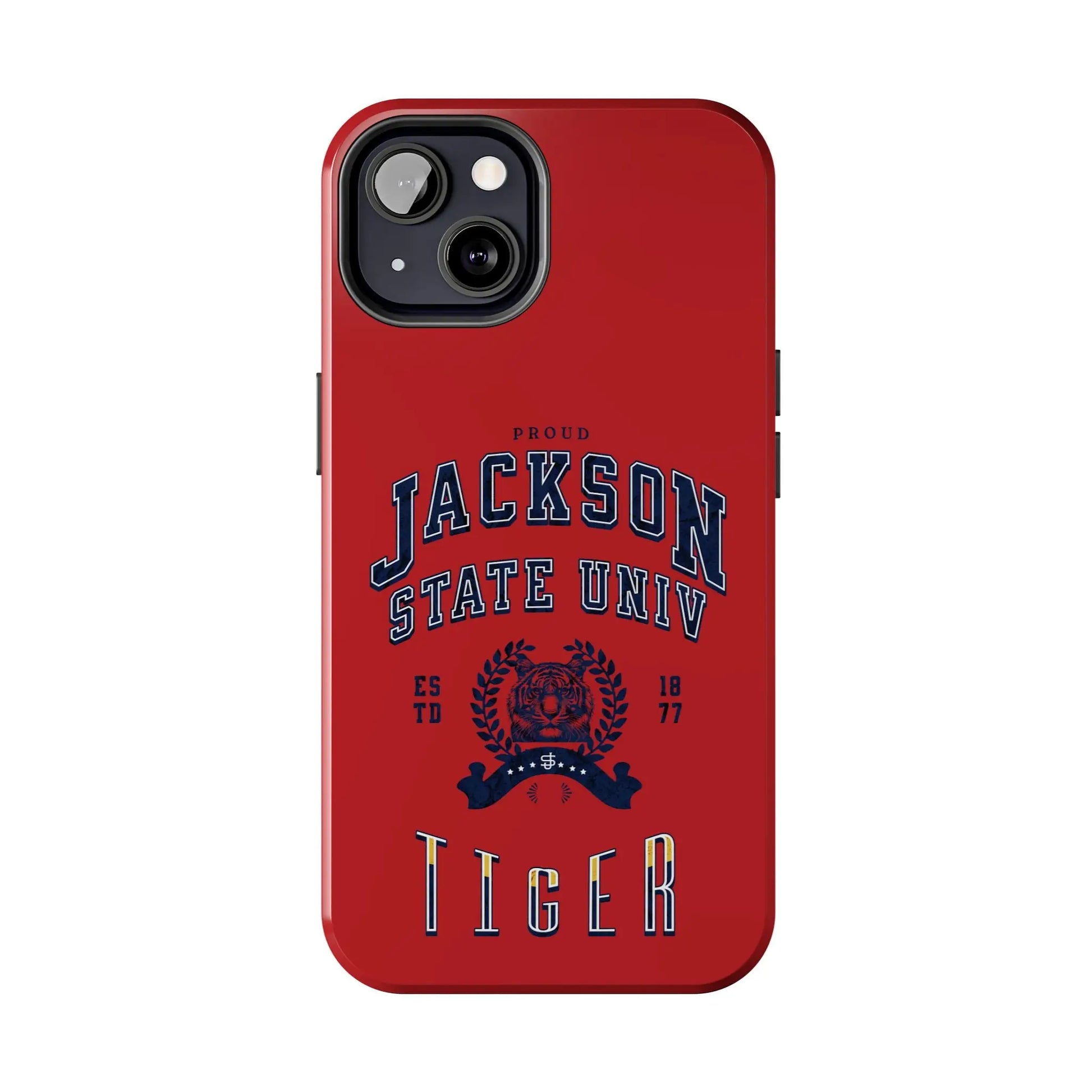 Proud Jackson State Univ Tiger Navy - Red Case Printify