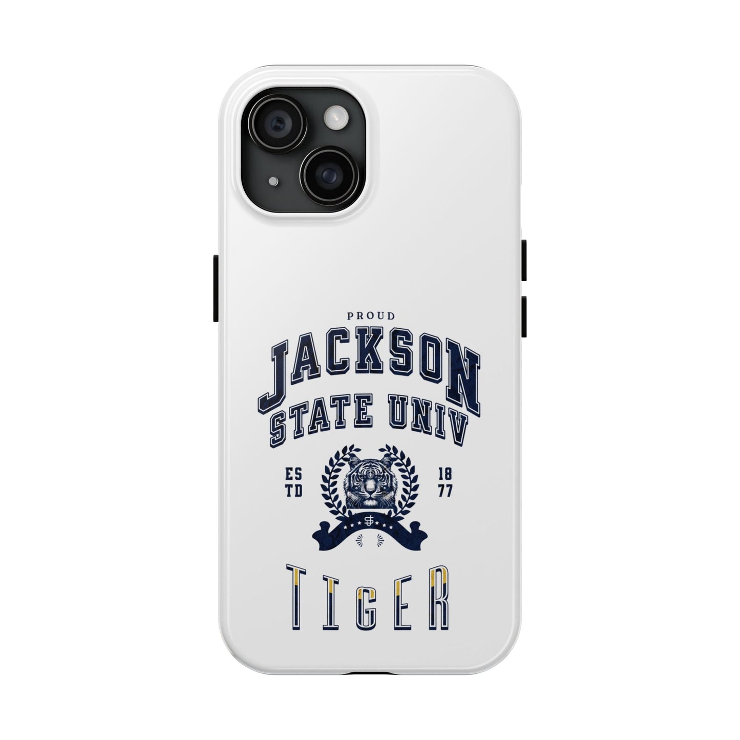 Proud Jackson State Univ Tiger Navy - White Case Printify
