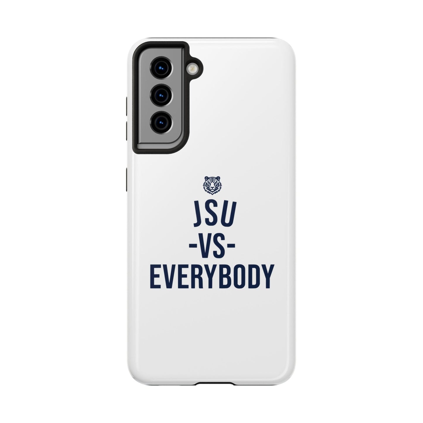 JSU vs Everybody Tiger White Navy Cell Phone Case Printify