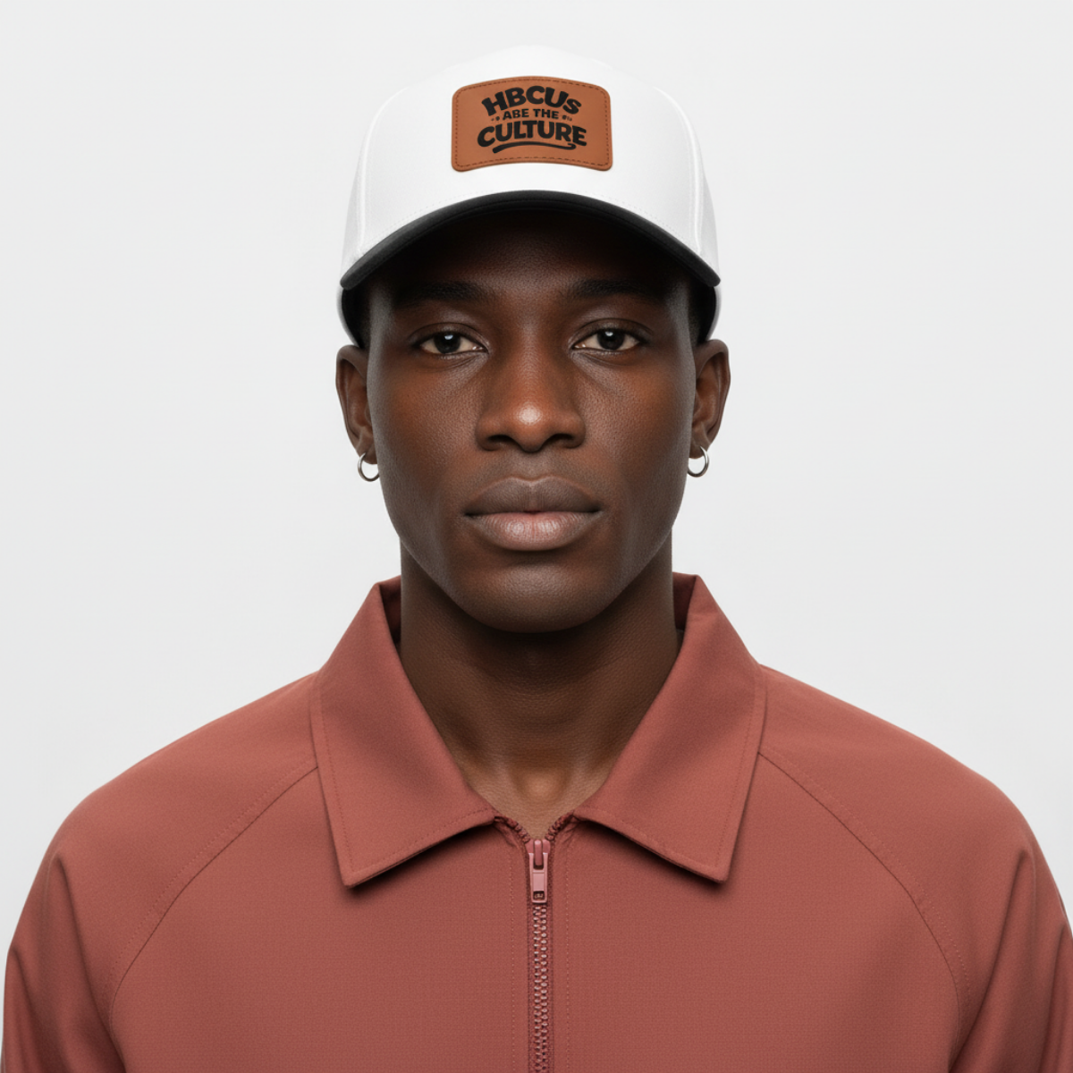 HBCUs are the Culture Embroidered Leather Patch Hat - Mid Profile Baseball Cap with Leather Patch Printify