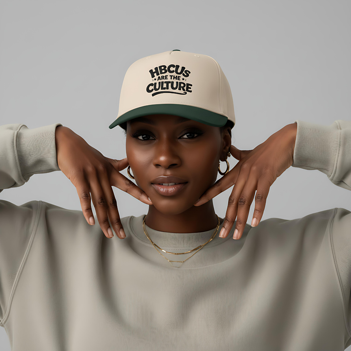 HBCUs are the Culture Black Embroidered Bill Cap Printify
