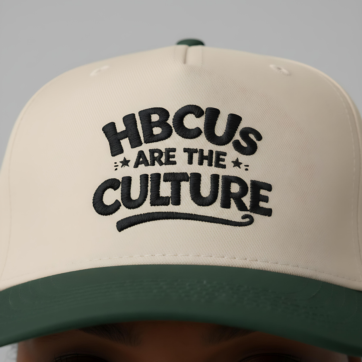 HBCUs are the Culture Black Embroidered Bill Cap Printify