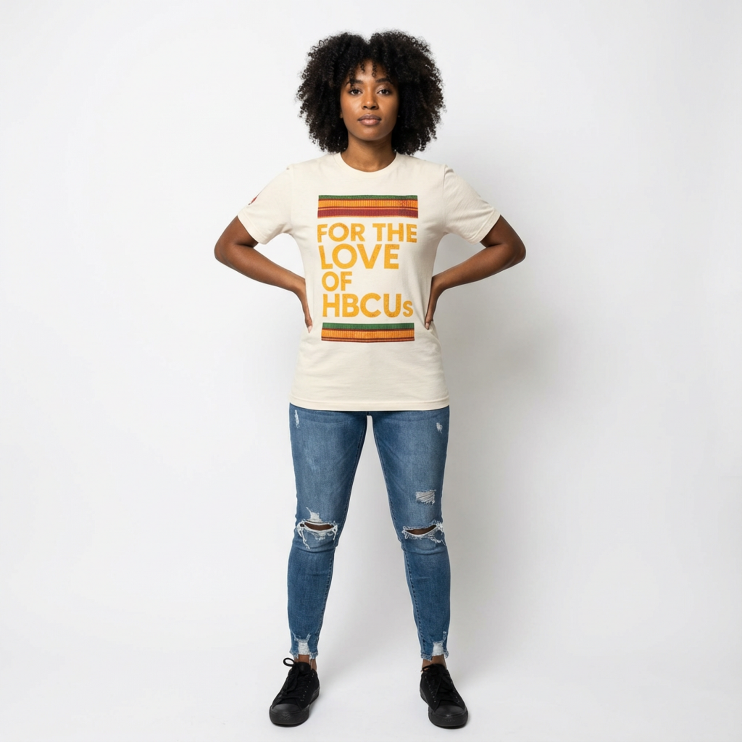 For the Love of HBCUs White Jersey Short Sleeve Tee Printify