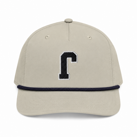 Thee Shirts Backwards "J" Navy Embroidered Golf Rope Cap Thee Shirts