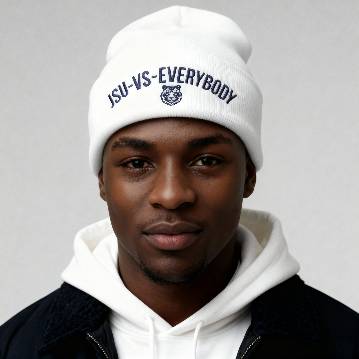 JSU vs Everybody Knit Embroidered Beanie Printify