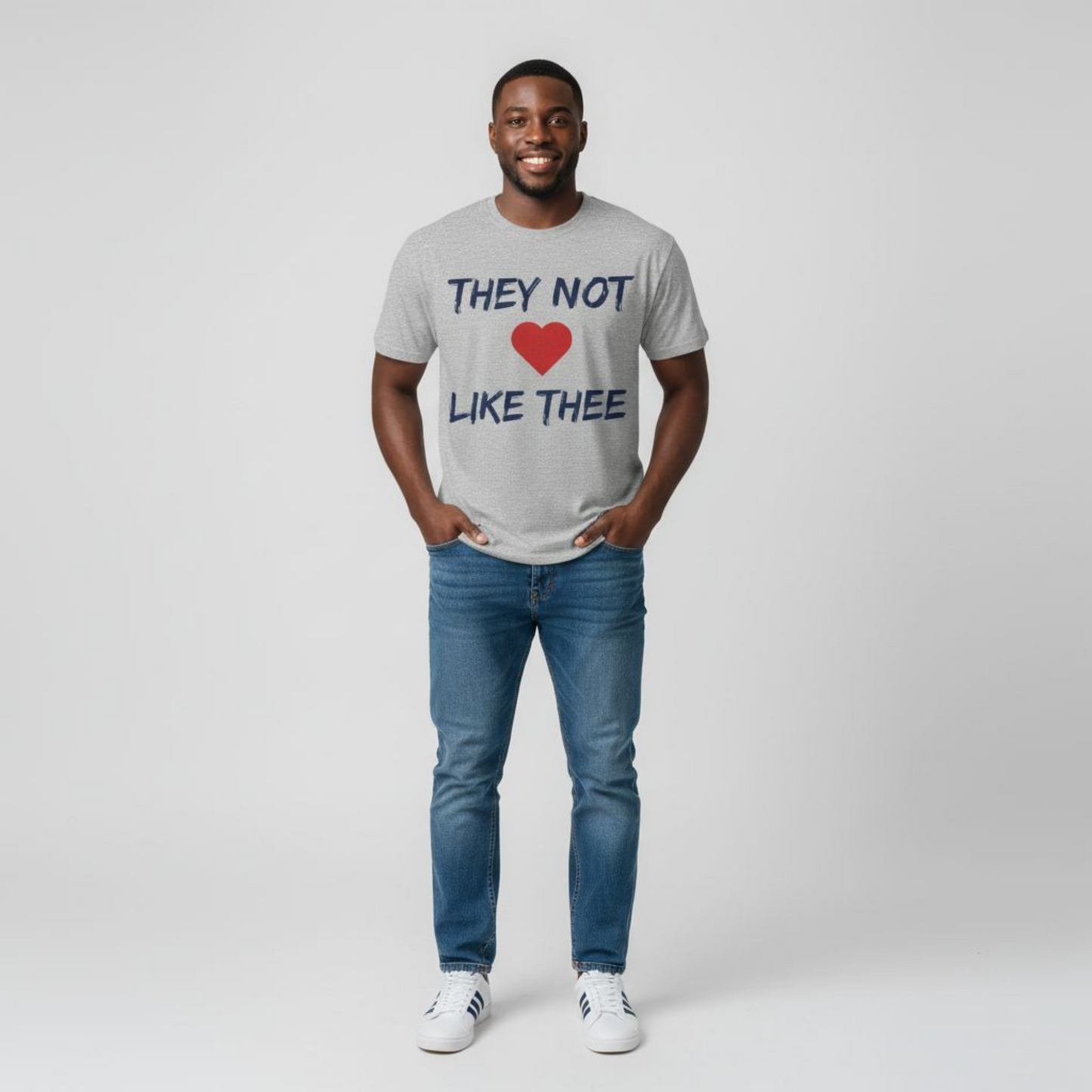 They Not Like Thee Men's Navy Jersey Short Sleeve Tee Printify