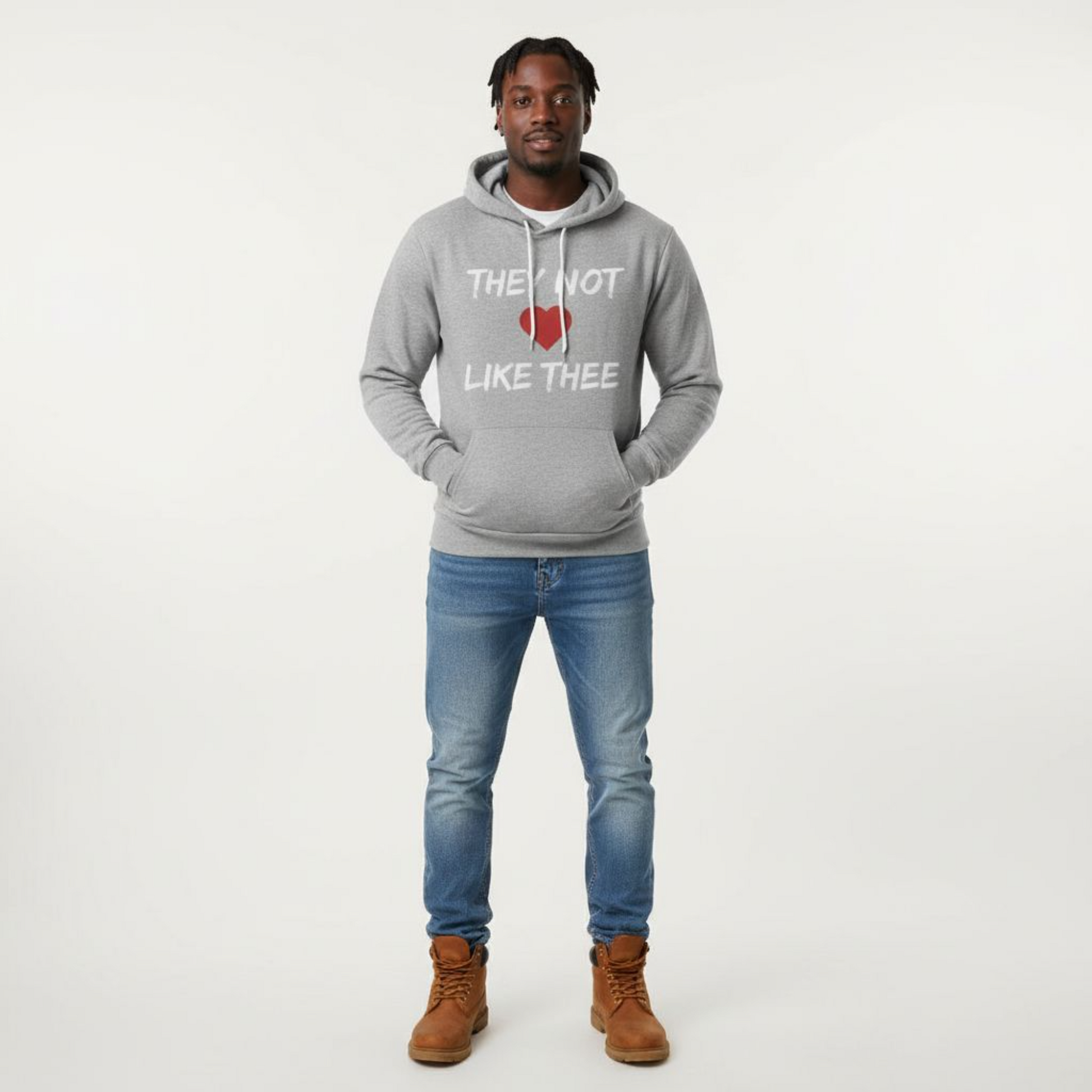 They Not Like Thee White Men's Fleece Pullover Hoodie Printify