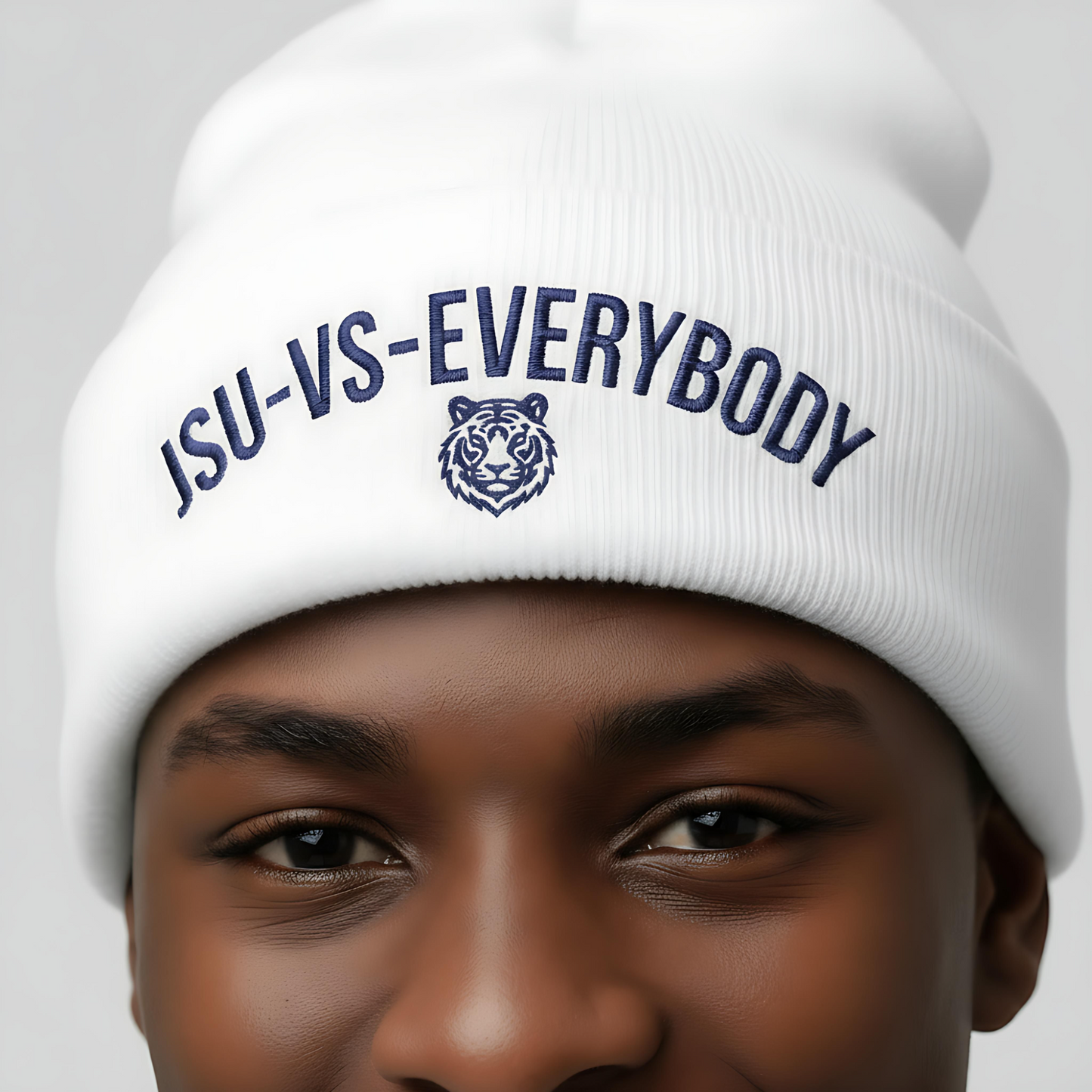 JSU vs Everybody Knit Embroidered Beanie Printify