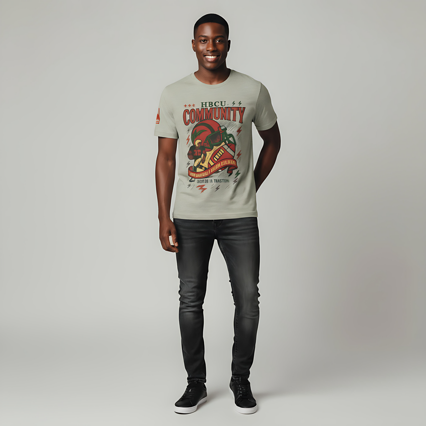 HBCU Community Rooted in Tradition Vintage Jersey Short Sleeve Tee Printify