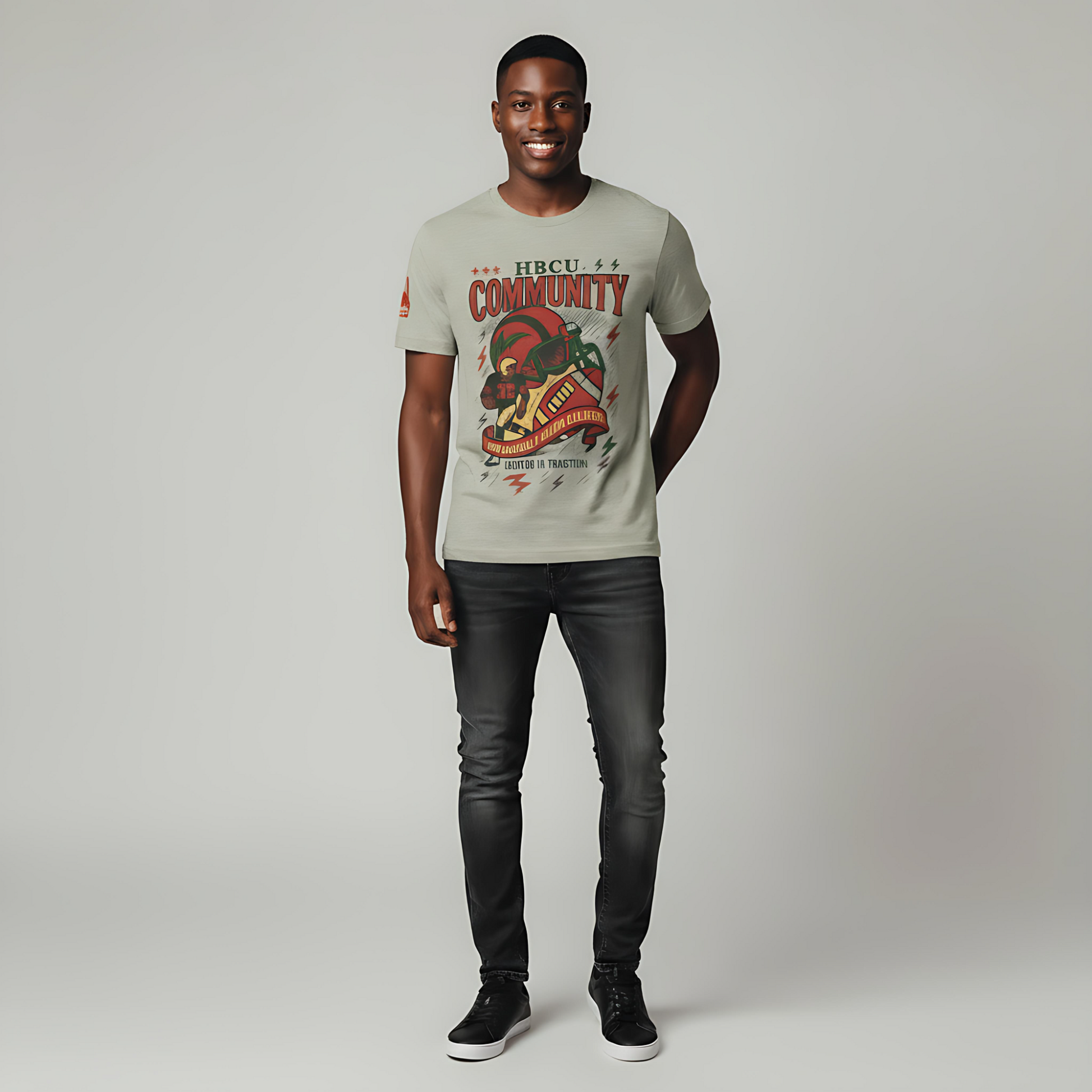 HBCU Community Rooted in Tradition Vintage Jersey Short Sleeve Tee Printify