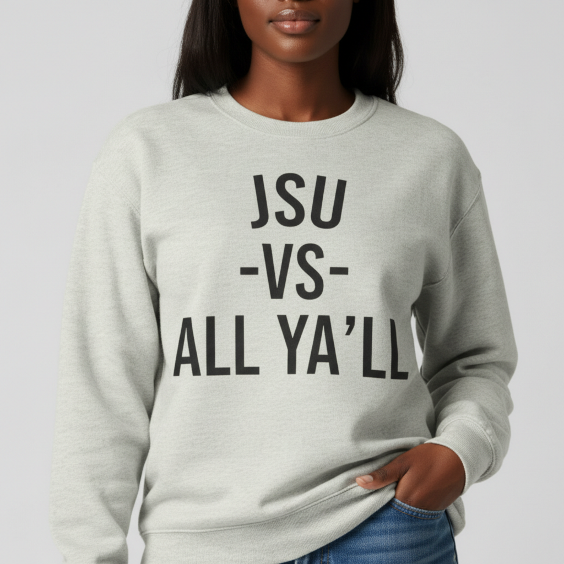 JSU vs All Ya'll Crewneck Sweatshirt Printify