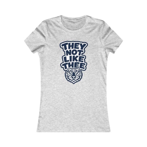 They Not Like Thee Tiger Navy Women's Favorite Tee