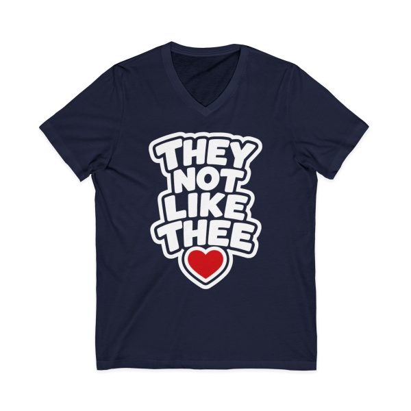 10880280258550384619_2048.jpeg They Not Like Thee White Men's Jersey Short Sleeve V-Neck Tee
