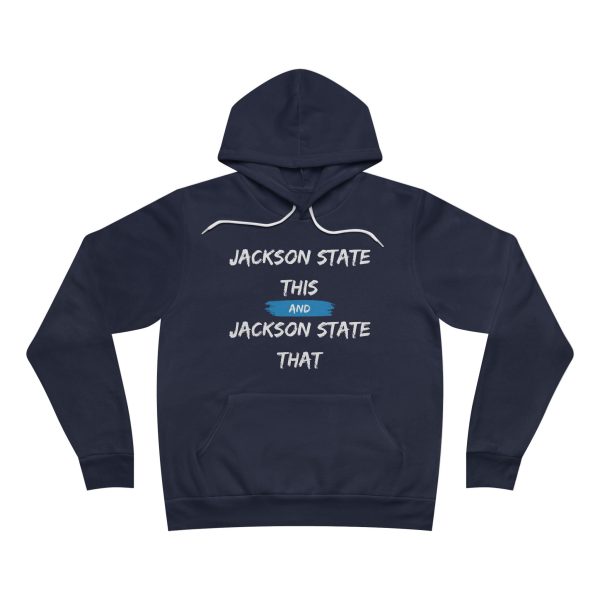 11000865623362880163_2048-2.jpeg Jackson State This, Jackson State That Men's Block White Red Fleece Pullover Hoodie
