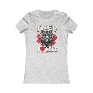 #TheeILove Jackson State U Tigerhead Women's Red Favorite Tee