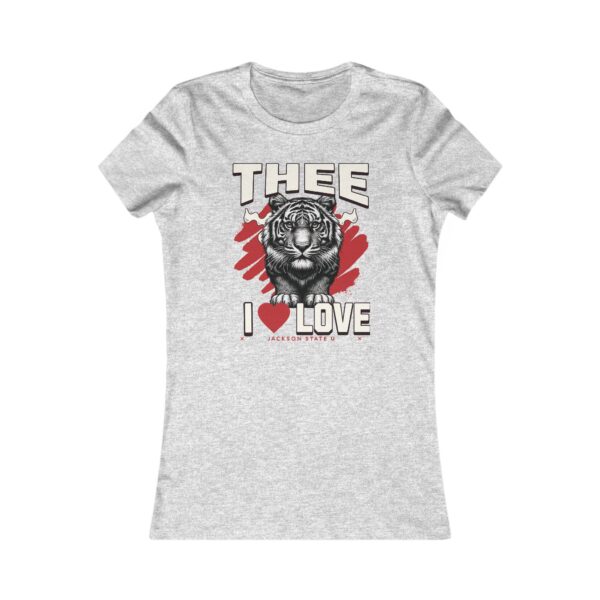 #TheeILove Jackson State U Tigerhead Women's Red Favorite Tee