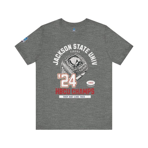 11172122024137051353_2048.jpeg Jackson State Univ HBCU Champions Ring "They Not Like Thee" White Jersey Short Sleeve Tee