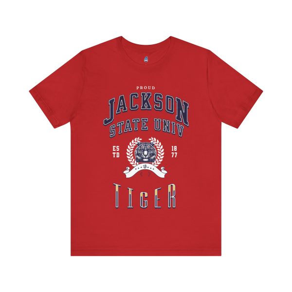 11370605377226645335_2048.jpeg Proud Jackson State Univ Tiger Men's White Jersey Short Sleeve Tee