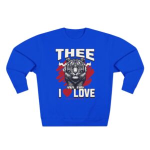 #TheeILove Jackson State U Tigerhead Men's Red Crewneck Sweatshirt
