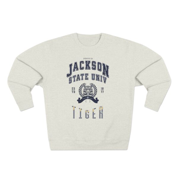 Proud Jackson State Univ Tiger Men's Navy Crewneck Sweatshirt