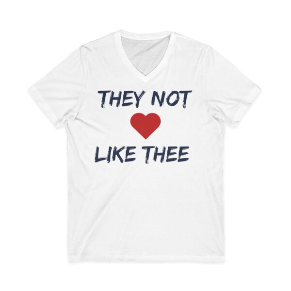 They Not Like Thee Navy Men's Jersey Short Sleeve V-Neck Tee