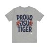 Proud JSU Tiger Mascots Men's Navy Jersey Short Sleeve Tee