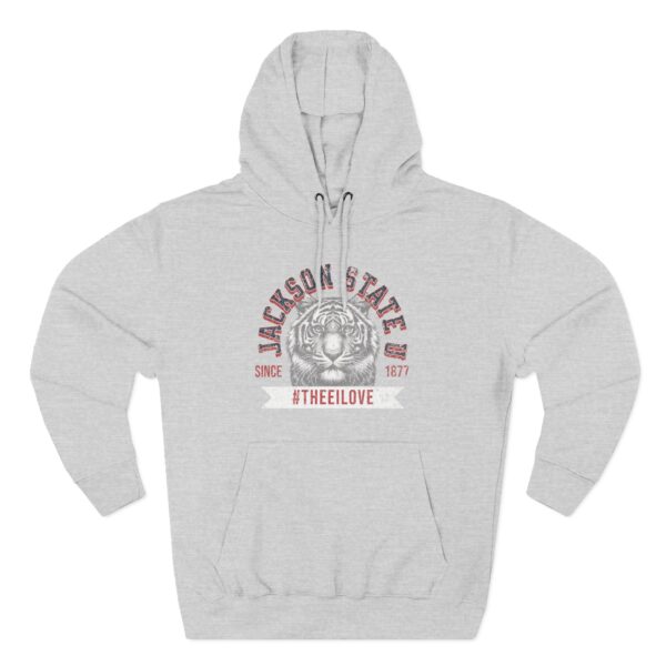 Jackson State Univ #TheeILove Women's White Premium Pullover Hoodie